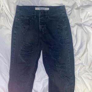 Black brandy Melville ripped jeans